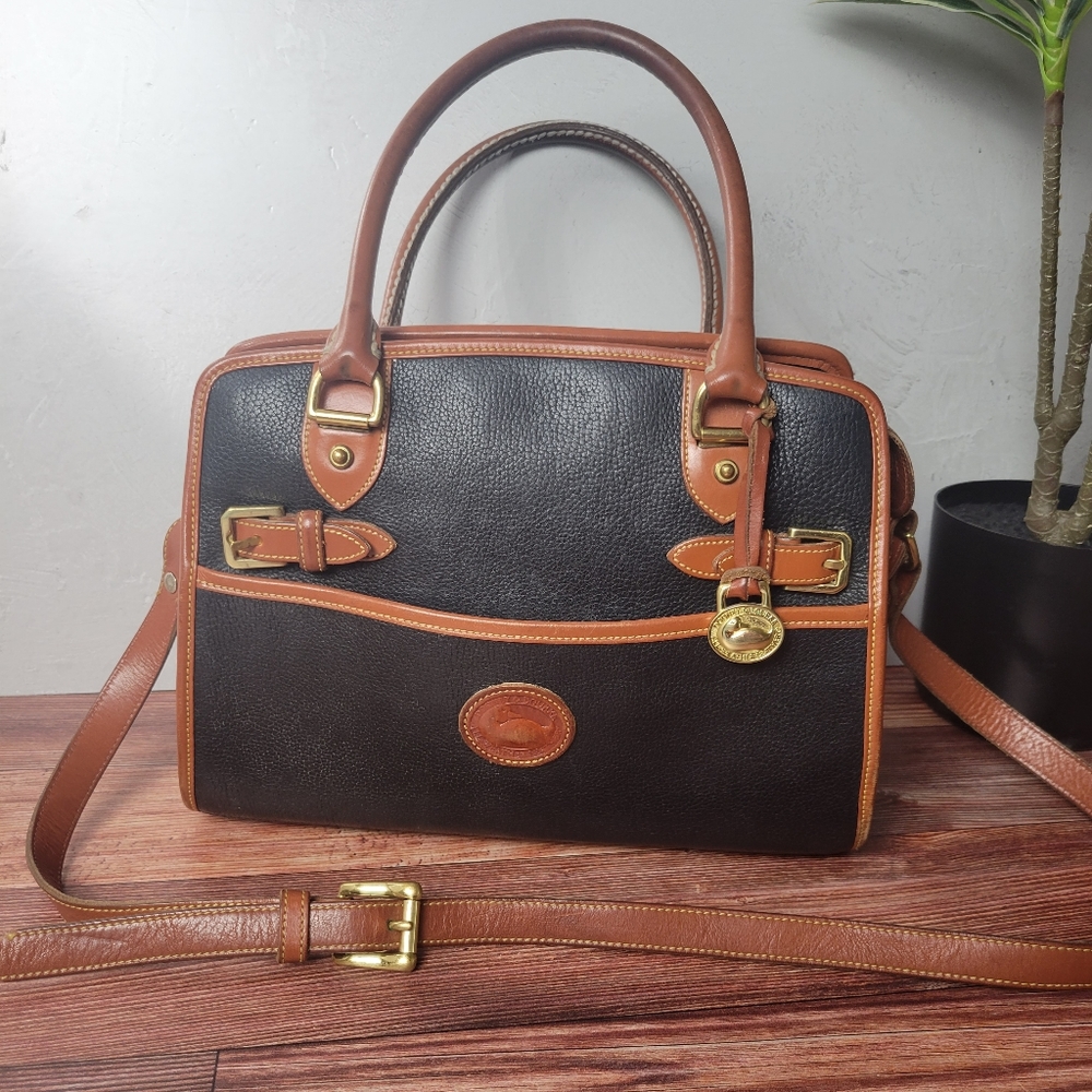 Vintage Dooney & Bourke All Weather Buckle Satchel